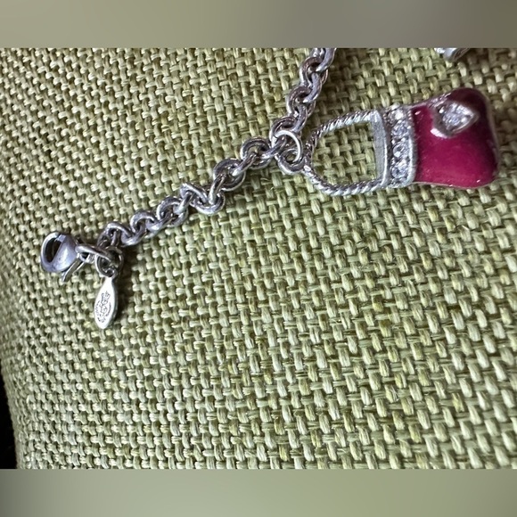 PD Premier Designs Jewelry 5 Charm Bracelet 6.75 Multi Purse Handbag Theme 4139 - Picture 5 of 10